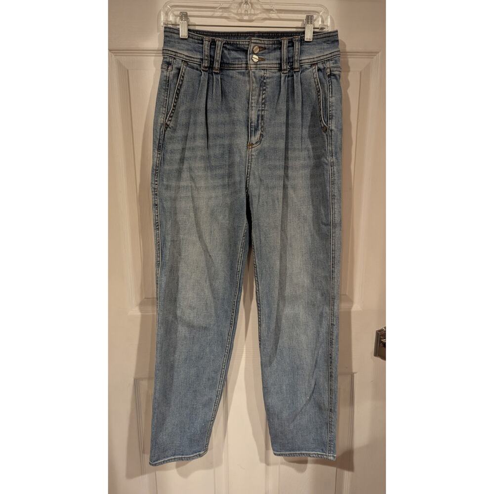 Pilcro and the Letterpress Anthropologie High-Waisted Pleated Jeans 27